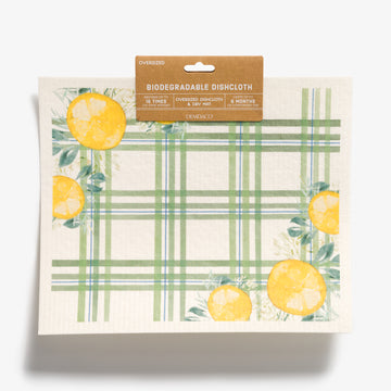 Lemons Extra Large Biodegradable Dish Cloth